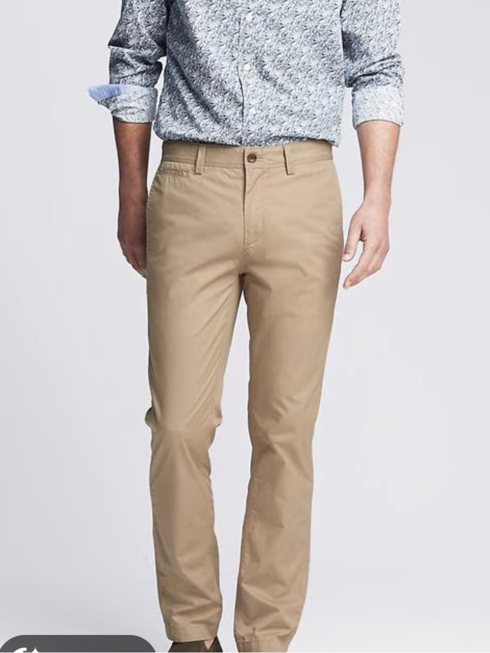 Banana Republic Men's Tan Slim Chino Pants